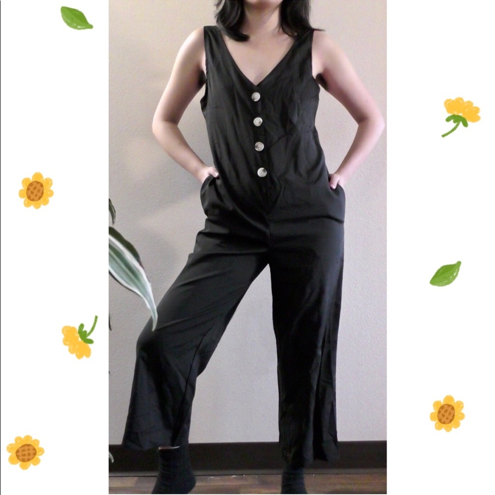 black jumpsuit